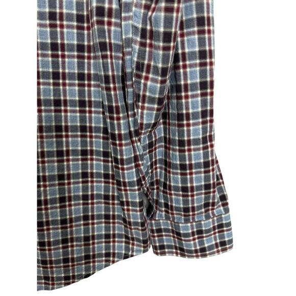 Banana Republic Mens Sz XL Soft Wash Tailored Slim Fit Plaid Long Sleeve Shirt - Picture 5 of 10
